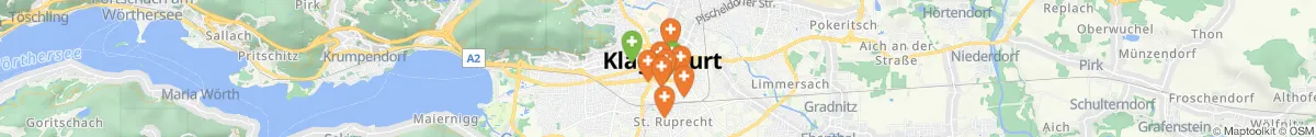 Map view for Pharmacies emergency services nearby Innere Stadt I (Klagenfurt  (Stadt), Kärnten)